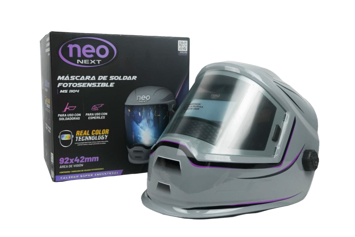 MASCARA DE SOLDAR FOTOSENSIBLE REAL COLOR TECNOLOGY DE 4 SENSORES NEO / MS-11041