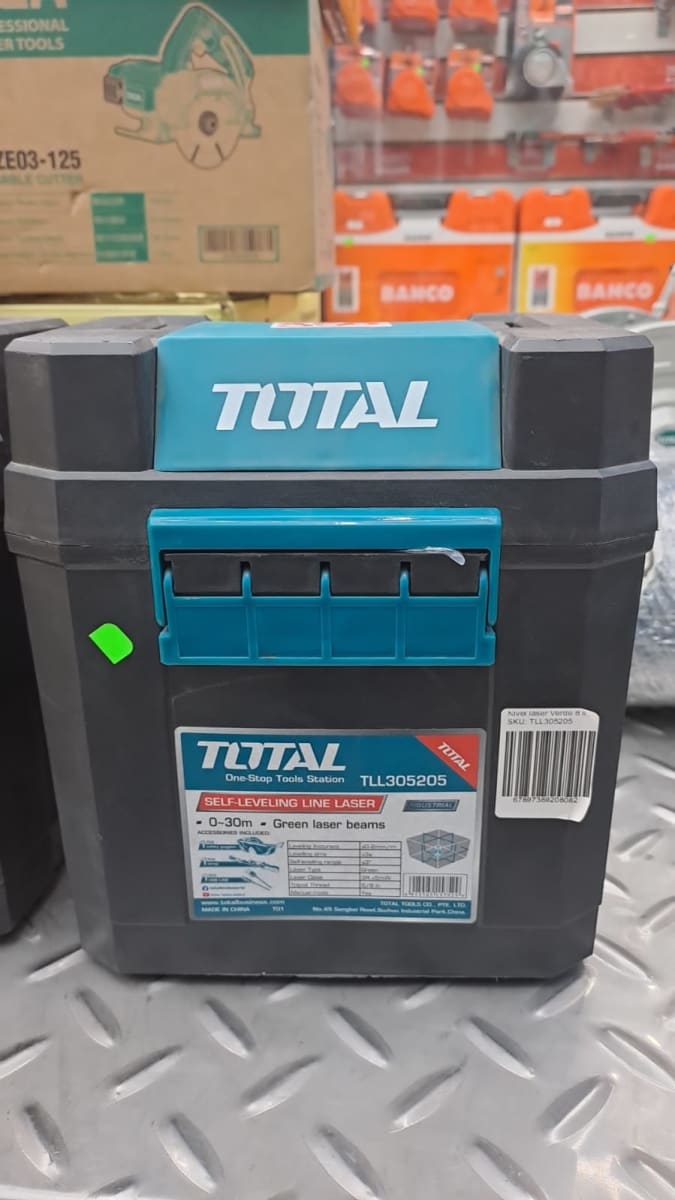 NIVEL LASER AUTONIVELANTE INDUSTRIAL VERDE TOTAL TLL3052053