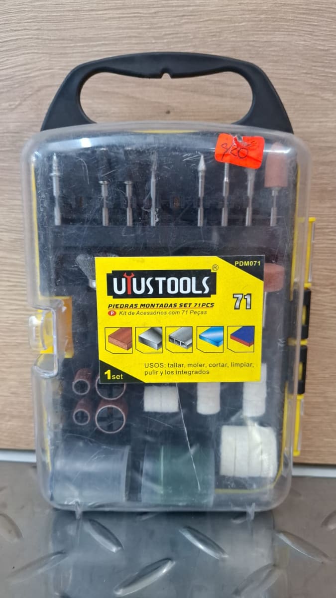 Juego de accesorios para mototool , dremel x 71 pzs uyustools/ PDM071-LI1