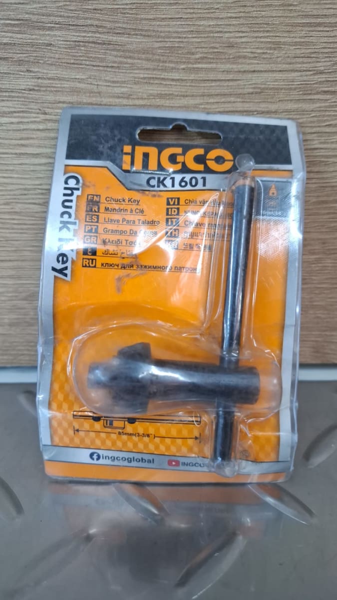 Llave de mandril chuck 16 mm ingco/ CK1601-LI1