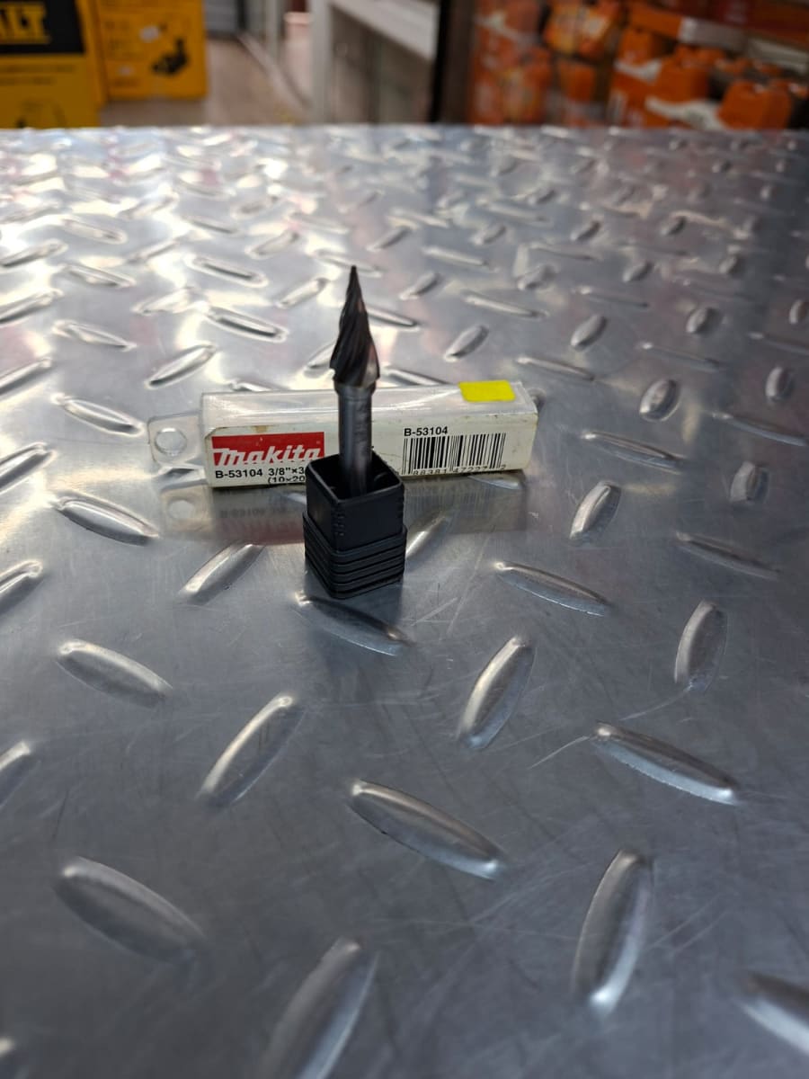 Lima rotativa cónica puntada para aluminio 1/4