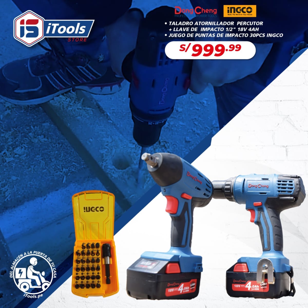 KIT ATORNILLADOR 18 V. DCKIT05E 