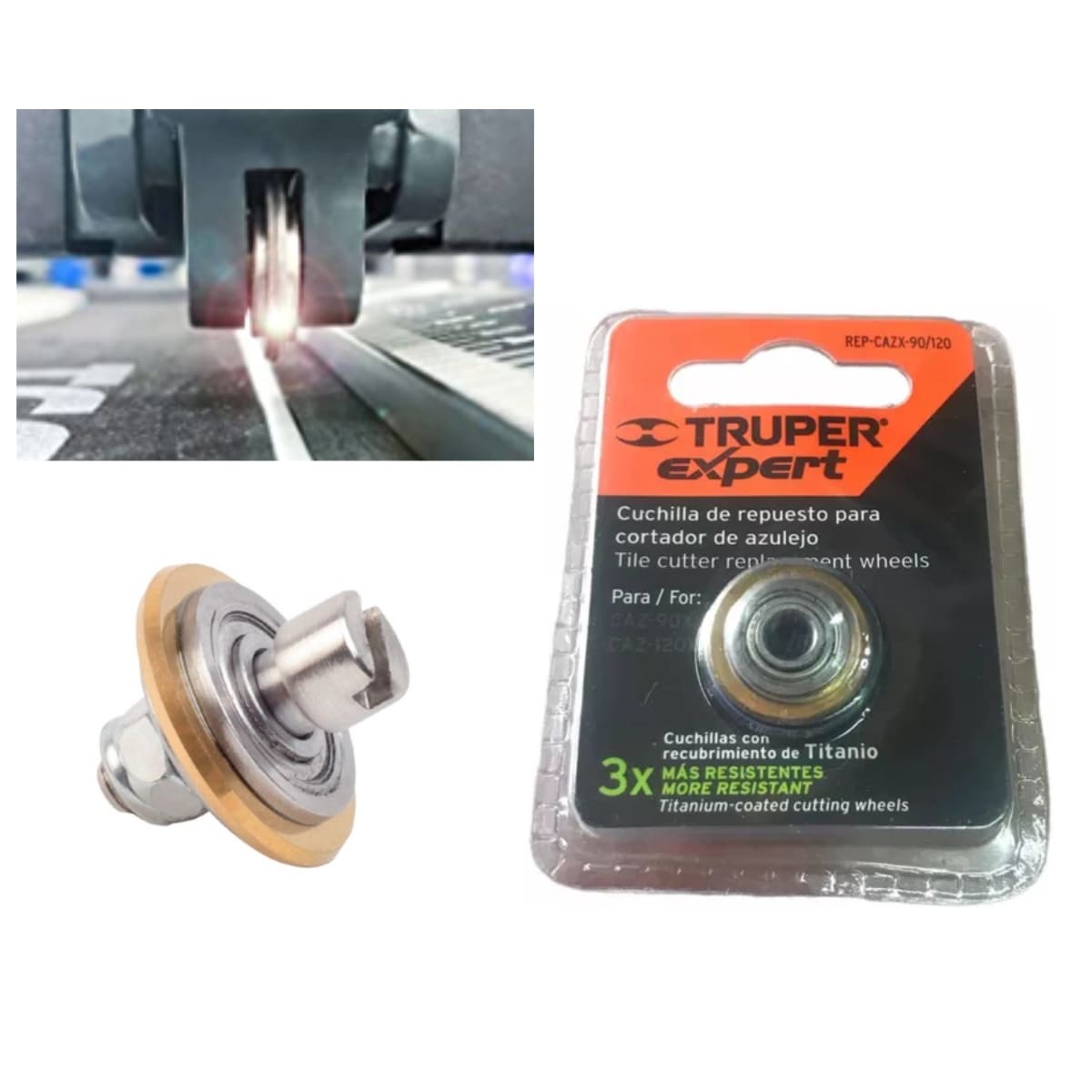 REPUESTO DE CUCHILLA PARA CORTADORES AZULEJO EXPERT 90/120 cmTRUPER 1002222