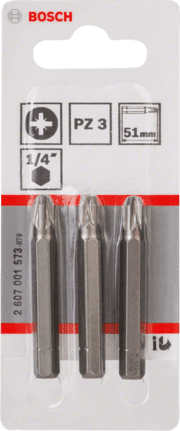 PUNTA POZIDRIV #3X50MM 3UND BOSCH1