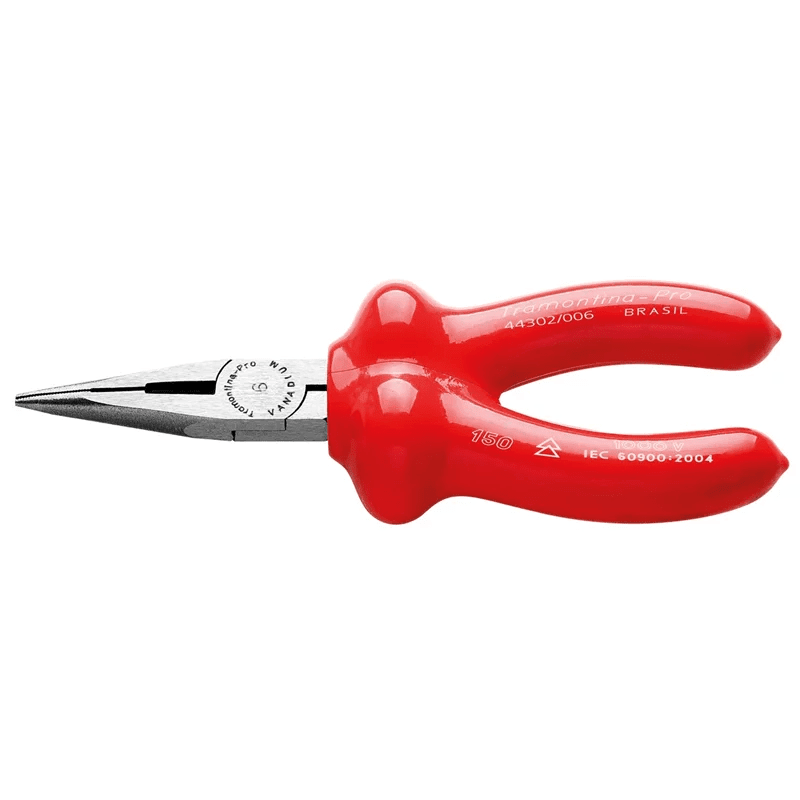 ALICATE PUNTA SEMICIRCULAR AISLADO IEC 60900 6'' TRAMONTINA PRO 44302/0061