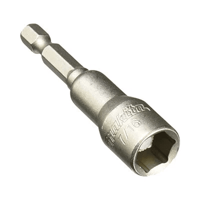 Dado magnetico 7/16'' x 65mm 1unid vastago 1/4''1