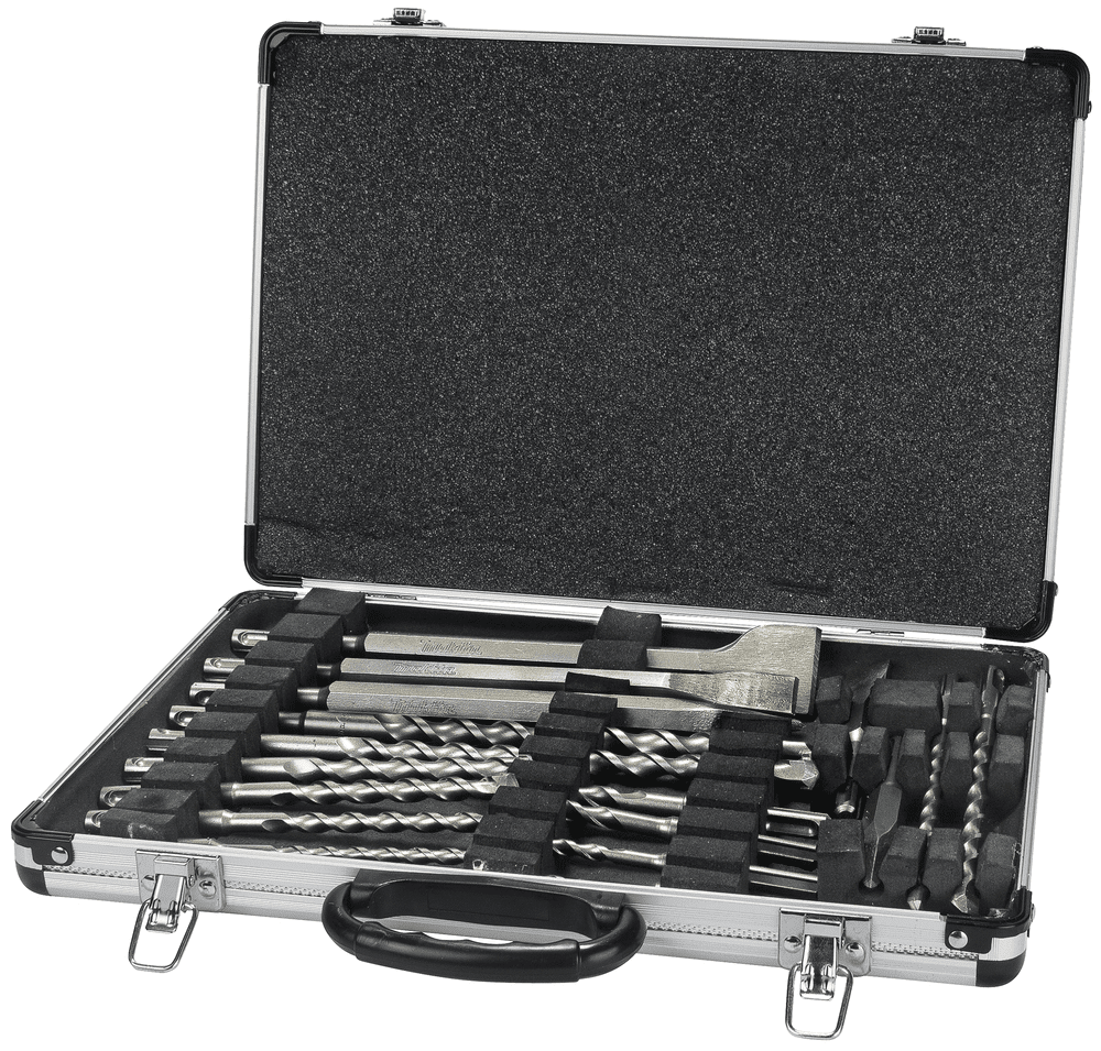 BROCA SDS PLUS Y CINCELES VARIADOS 17 PZAS MALETIN ALUMINIO MAKITA / D-191801