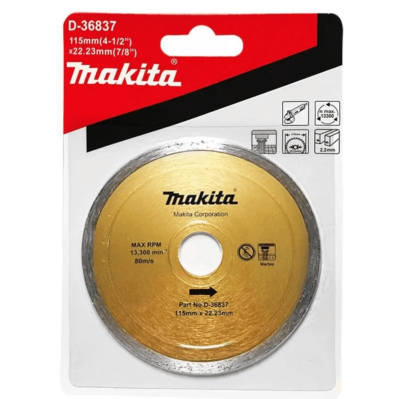 DISCO DIAMANTADO BORDE CONTINUO 115 X 22.23 X 17 MM MAKITA / D-368371