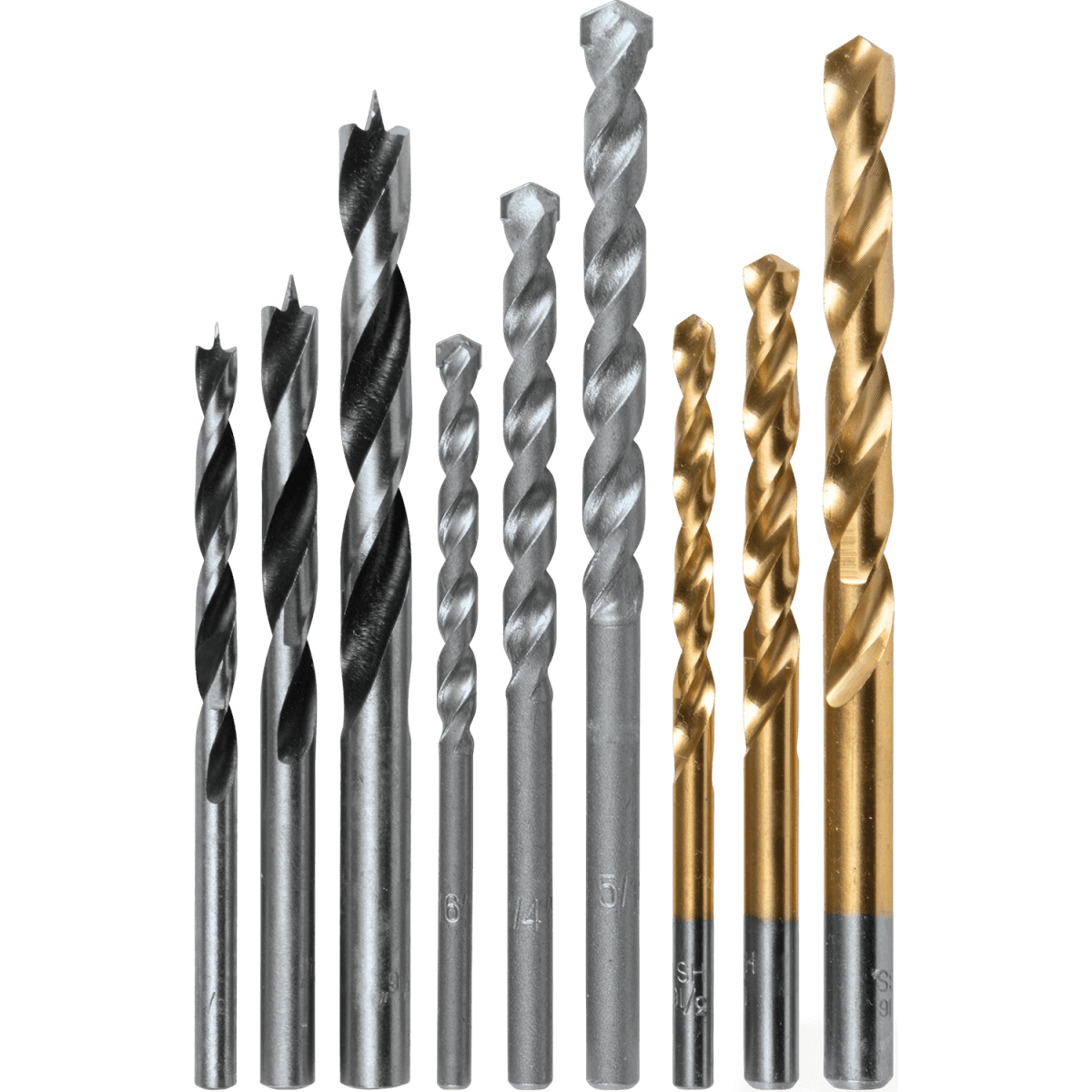 Juego de brocas 5-6-8mm para madera, metal y concreto 9 piezas makita1