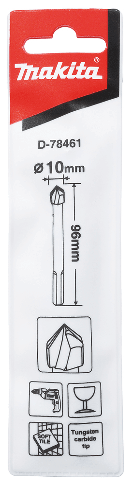Broca para vidrio y baldosas 10 x 96 mm d-78461 makita1