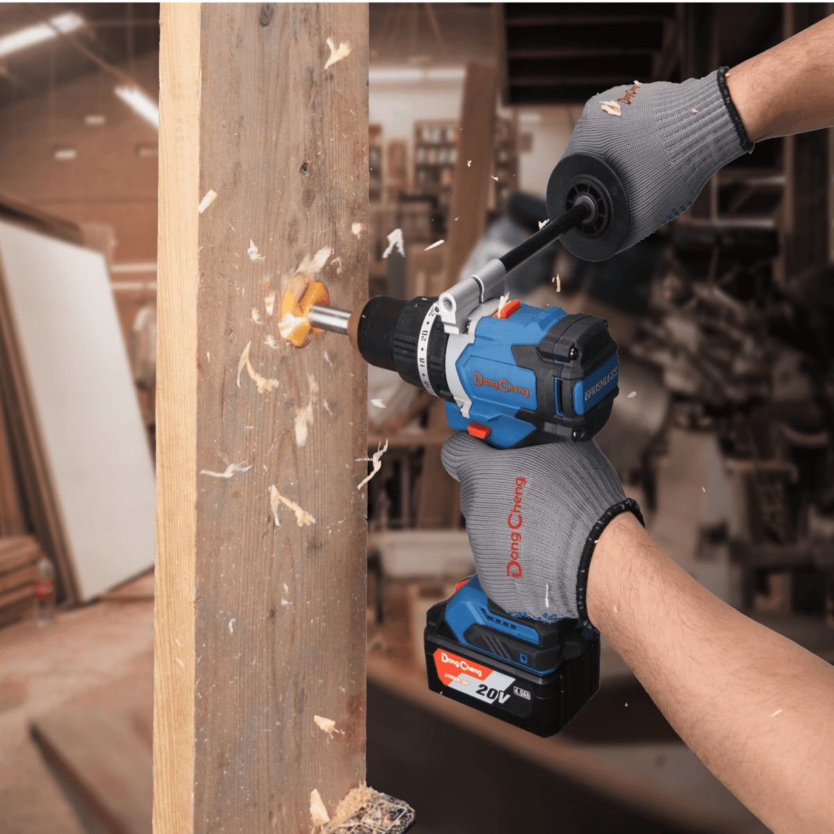 TALADRO ATORNILLADROR/PERCUTOR 20V BARETOOLS DONG CHENG - FT / DCJZ03-13Z4