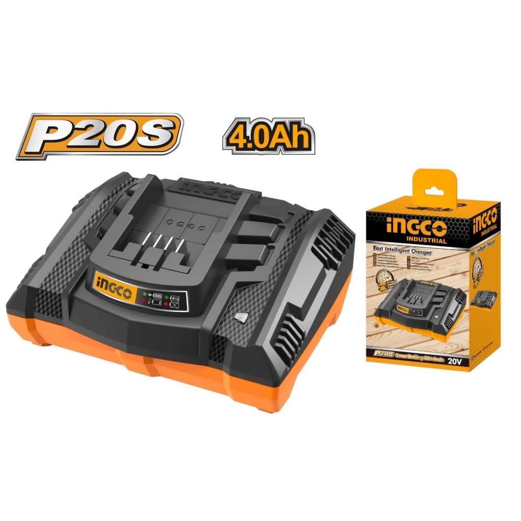 CARGADOR P20S 20V 4 AH + 2 BATERIAS 4 AH LITIO 20 V3