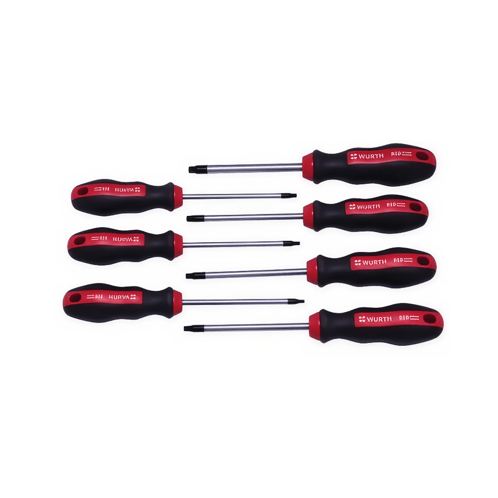 Kit Destornilladores TX 7 piezas Red Stripe - WURTH1