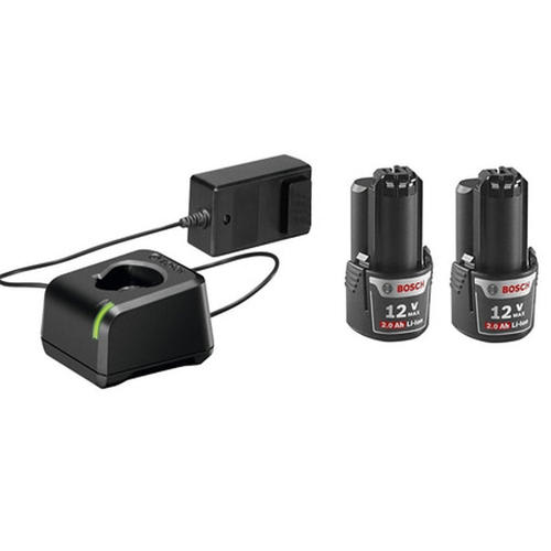 Pack 2 baterías 12v 2ah + cargador bosch1