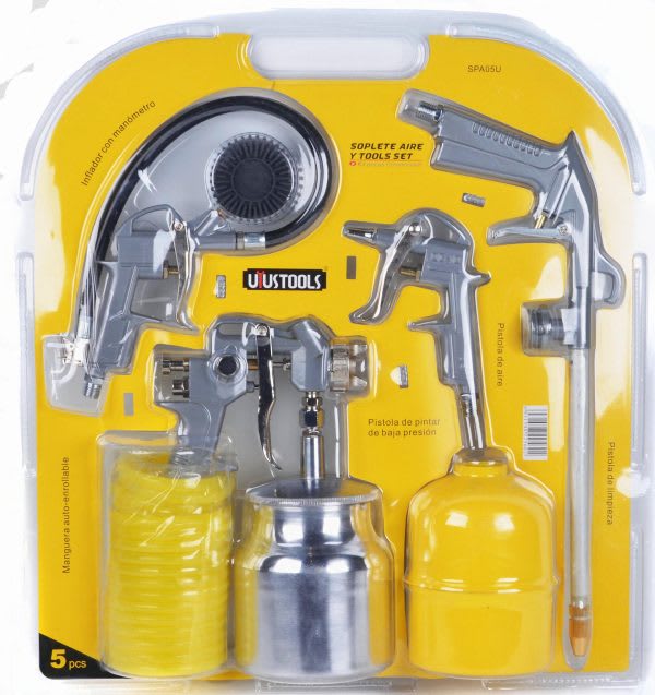 PACK DE ACCESORIOS PARA COMPRESORA DE 5PCS UYUSTOOLS SPA05U1