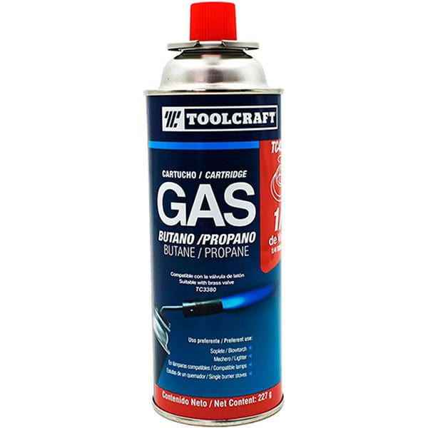 CARTUCHO GAS BUTANO/PROPANO 1/ 4 VUELTA 450ML1
