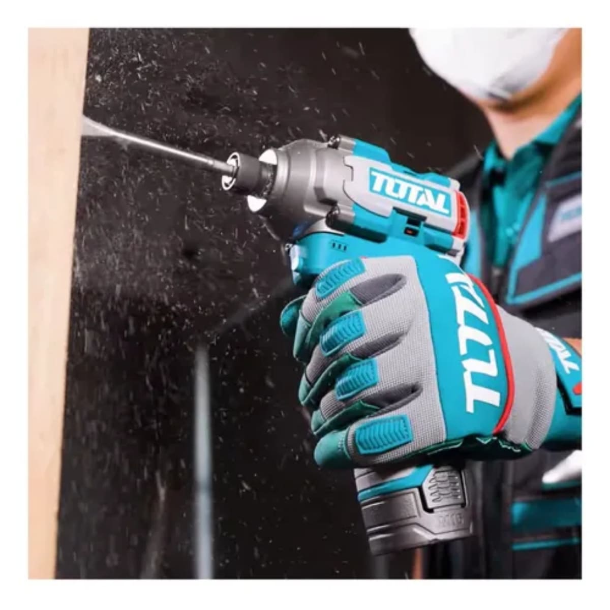 Atornillador de Impacto brushless 16v + set de Punteras Total -  TOSLI2410832