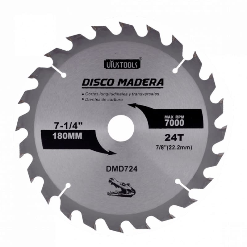 DISCO PARA CORTE DE MADERA 7 1/4 24 DIENTES UYUSTOOLS1
