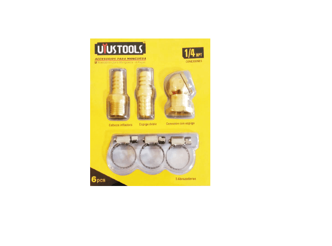 ACCESORIOS PARA MANGUERA DE AIRE 6PCS UYUSTOOLS / ACC6MG1