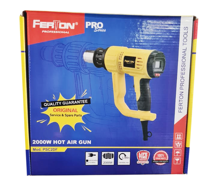 PISTOLA DE CALOR CON PANTALLA DIGITAL 2000 W. PSC2DF “FERTON”1