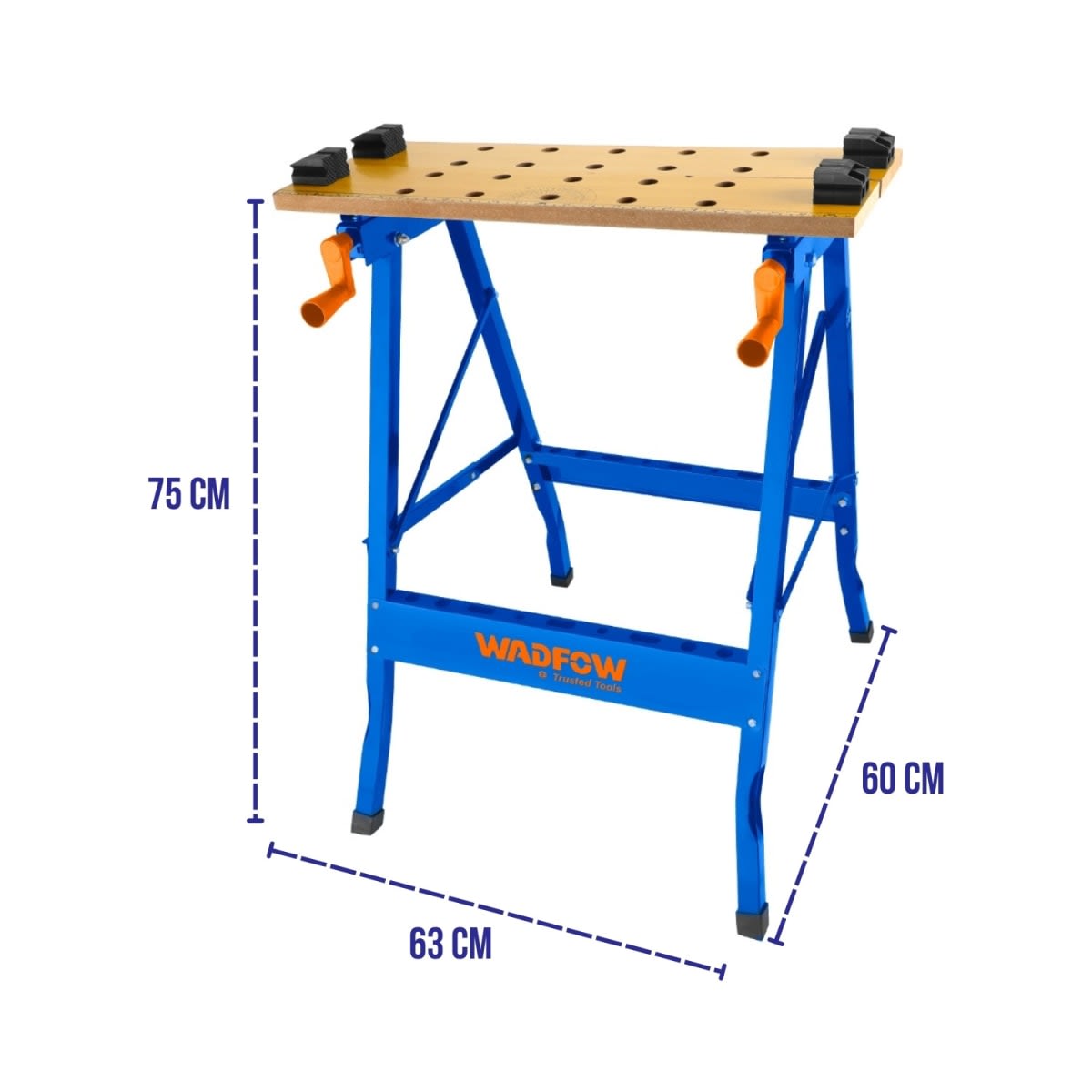 Mesa De Trabajo Plegable 605x630x750mm Wadfow  WWE15252
