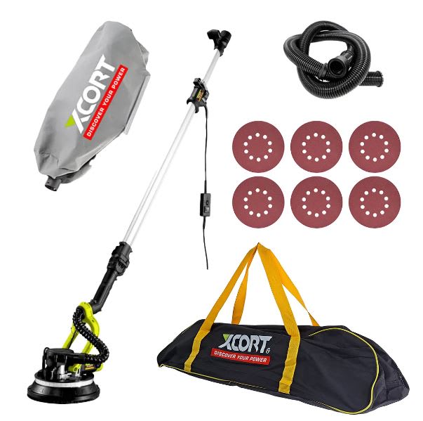 LIJADORA DE PARED/DRYWALL DE YESO 900W XCORT XSF02-225L2
