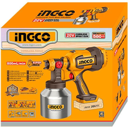 Pistola pulverizadora inalambrica INGCO CSGLI200414