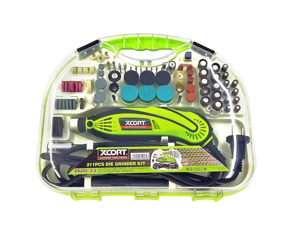 KIT DE AMOLADORA DE TROQUELES 211 PIEZAS XCORT4