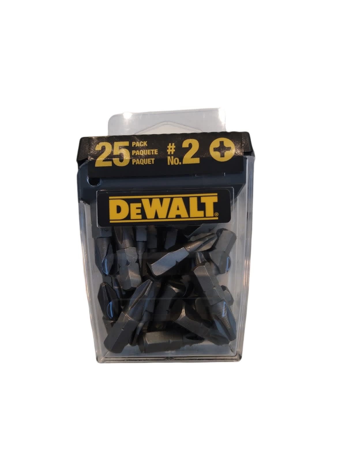 DEWALT Screwdriver Bits – #2 Phillips, 25-Pack – Shock-Resistant Tool Steel, Advanced Hardening Process – Durable And Long-Lasting