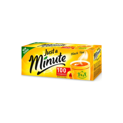 TÉ NEGRO 100 BOLSITAS JUST A MINUTE