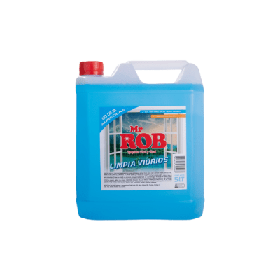 LIMPIAVIDRIOS LÍQUIDO BIDÓN 5 LTS MR ROB