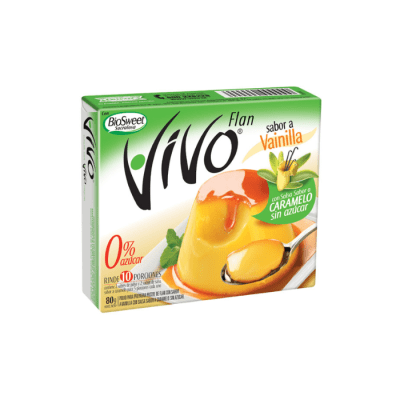 FLAN VAINILLA CON CARAMELO 80 GRS VIVO1