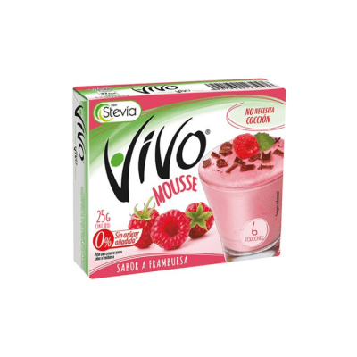 MOUSSE SABOR FRAMBUESA 25 GRS VIVO1