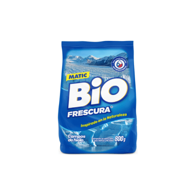 DETERGENTE EN POLVO FRESCURA AROMA POLVOCAMPOS DE HIELO 800 GRS BIO