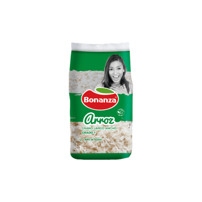 ARROZ GRADO 1 GRANO LARGO 1 KG BONANZA