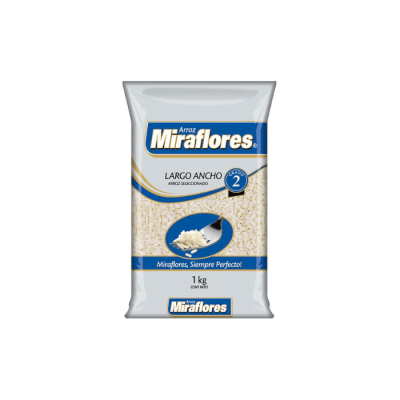 ARROZ GRADO 2 NACIONAL LARGO ANCHO 1 KG MIRAFLORES1