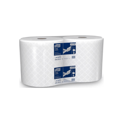 TOALLA DE PAPEL DOBLE 2 ROLLOS HOJA 200 MTS TORK1