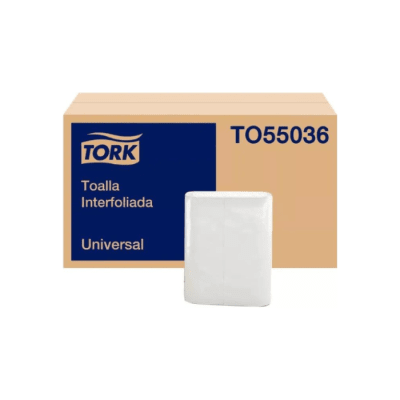 TOALLA DE PAPEL INTERFOLIADA HOJA SIMPLE 250 UNIDADES TORK