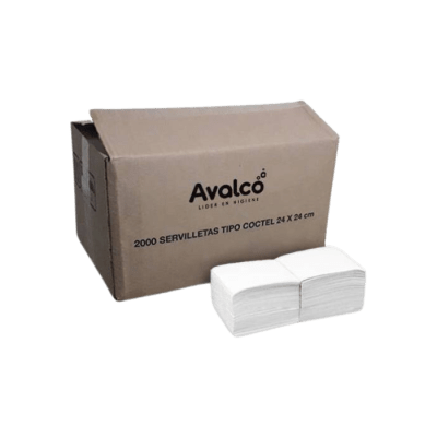 SERVILLETAS DESECHABLES DE MESA HOJA SIMPLE X200 UN AVALCO1