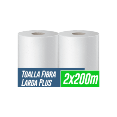 TOALLA DE PAPEL DOBLE HOJA 2 ROLLOS 200 MTS WINKLER