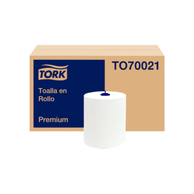 TOALLA DE PAPEL PREMIUM DOBLE HOJA CAJA 6 ROLLOS 150 MTS TORK1
