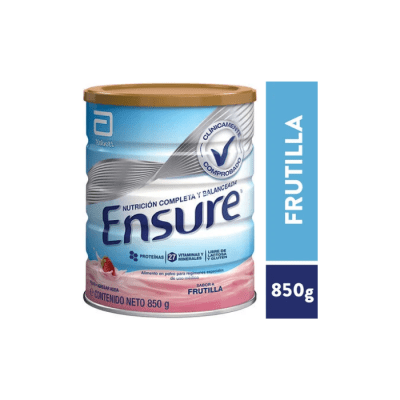 SUPLEMENTO EN POLVO ENSURE NG SABOR FRUTILLA 850 GRS ABBOTT