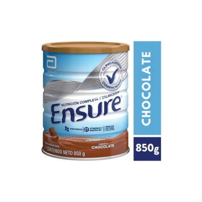 SUPLEMENTO EN POLVO ENSURE NG SABOR CHOCOLATE 850 GRS ABBOTT