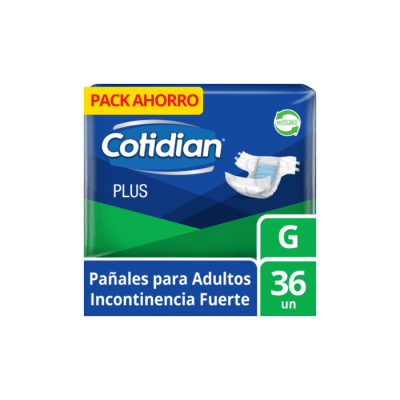 PAÑAL DE ADULTO TALLA G PAQUETE X36 UN COTIDIAN