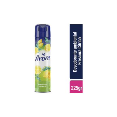DESODORANTE AMBIENTAL EN AEROSOL AROMA FRESCURA CÍTRICA 360 ML AROM