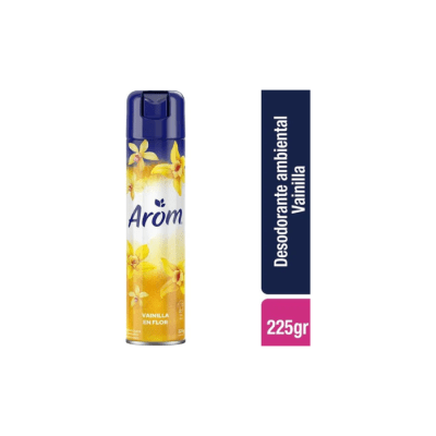 DESODORANTE AMBIENTAL EN AEROSOL AROMA VAINILLA EN FLOR 360 ML AROM