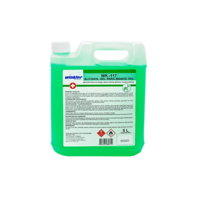 ALCOHOL GEL SANITIZANTE PARA MANOS (70%) BIDÓN 5 LTS WINKLER1
