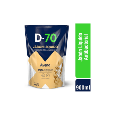 JABÓN LÍQUIDO AROMA AVENA DOYPACK 900 ML D70