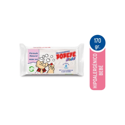 JABÓN DE ROPA HIPOALERGÉNICO BEBÉ 170 GRS POPEYE1