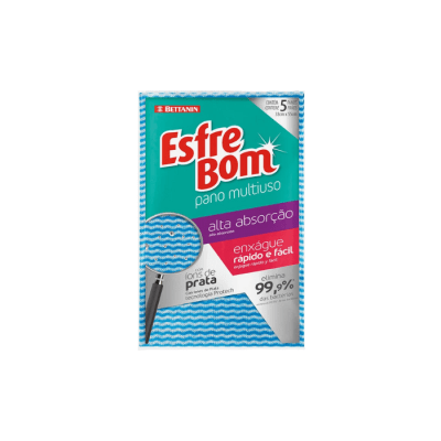 PAÑO MULTIUSO AZUL 30X55 CM CON PLATA PAQUETE DE 5 UNIDADES WINKLER1